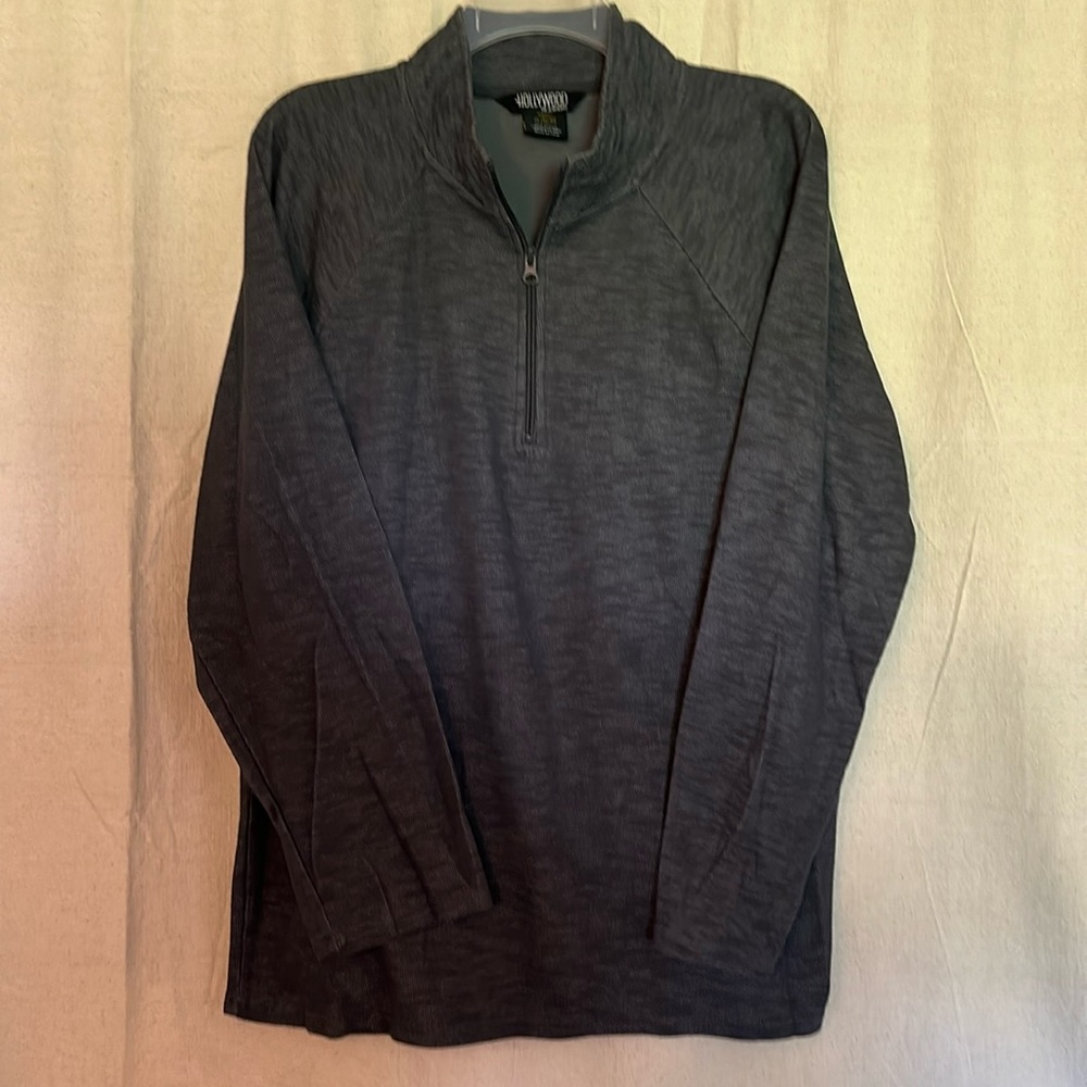 Hollywood Jeans Co. long-sleeve quarter zip performance shirt